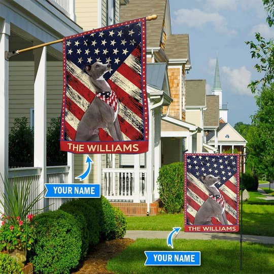 DIF4031-Greyhound Personalized Flag