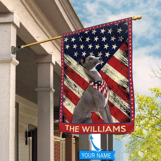 DIF4031-Greyhound Personalized Flag