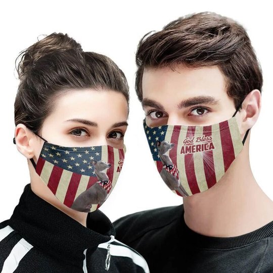 THM20072418 Greyhound God Bless Face Mask