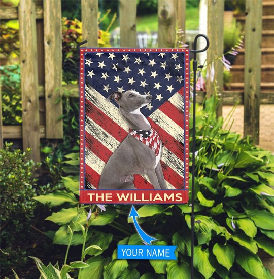 DIF4031-Greyhound Personalized Flag