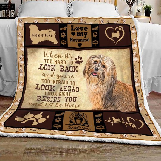 THQUSA1007 Havanese Personalized Fleece Blanket – Made in USA