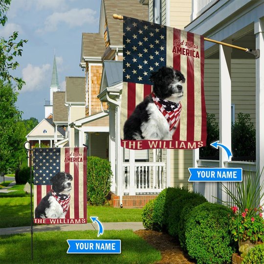 THF0188 Havanese God Bless America Personalized Flag