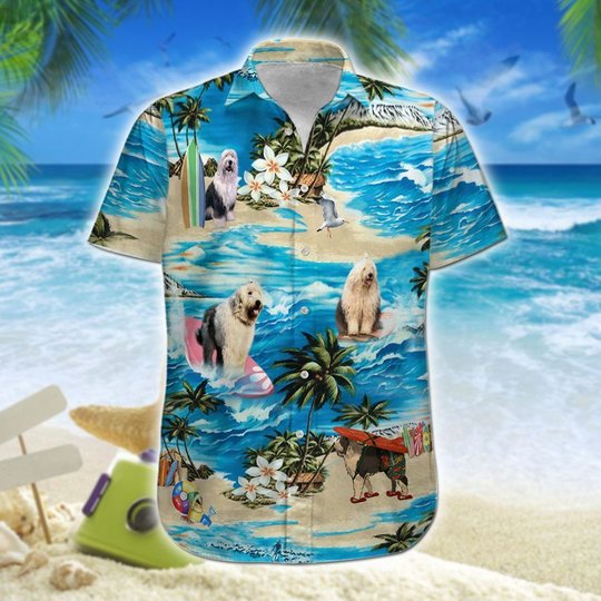 Old English Sheepdog Hawaii Men - Women Set THT20072704-THO20072704