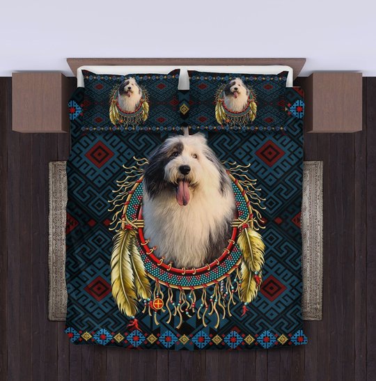 THBDOG1009 Old English Sheepdog Bedding Set