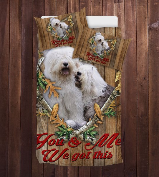 THBDOG1012 Old English Sheepdog Bedding Set