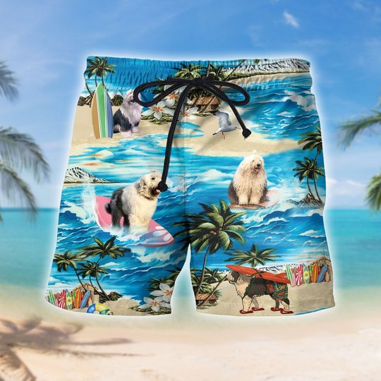Old English Sheepdog Hawaii Men - Women Set THT20072704-THO20072704