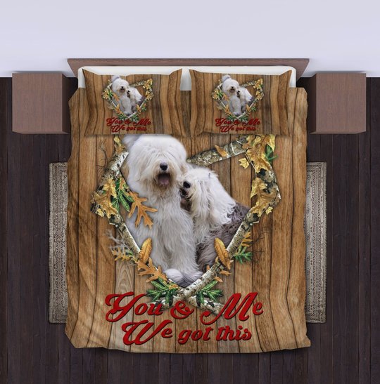THBDOG1012 Old English Sheepdog Bedding Set