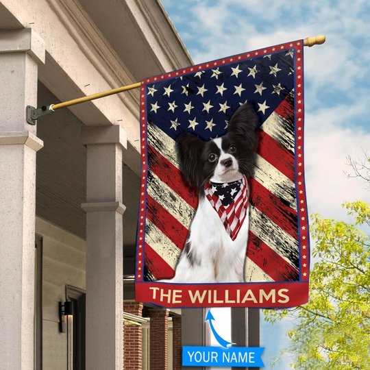 DIF4037-Papillon Personalized Flag