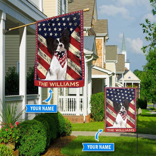 DIF4037-Papillon Personalized Flag