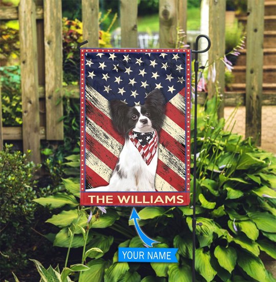 DIF4037-Papillon Personalized Flag