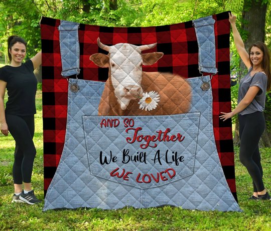 Beef Cattle Quilt Bed Set & Quilt Blanket TUE4807 - TUQ4807