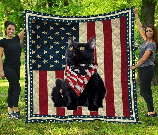 Black Cat Quilt Bed Set & Quilt Blanket