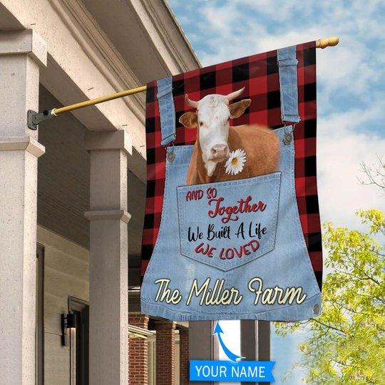 Beef Cattle TUF0807 Personalized Flag