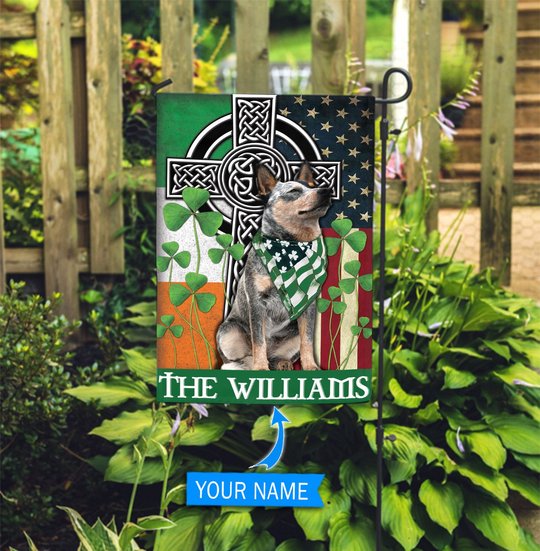 DIF2001-Australian Cattle Dog Personalized Garden Flag-House Flag