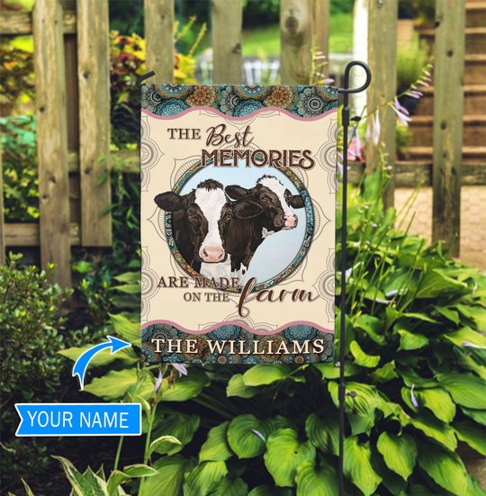 TUF1202 Dairy Cattle Personalized Flag