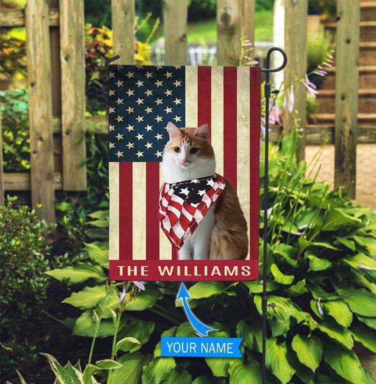 BIF1330 Cat custom Personalized Flag