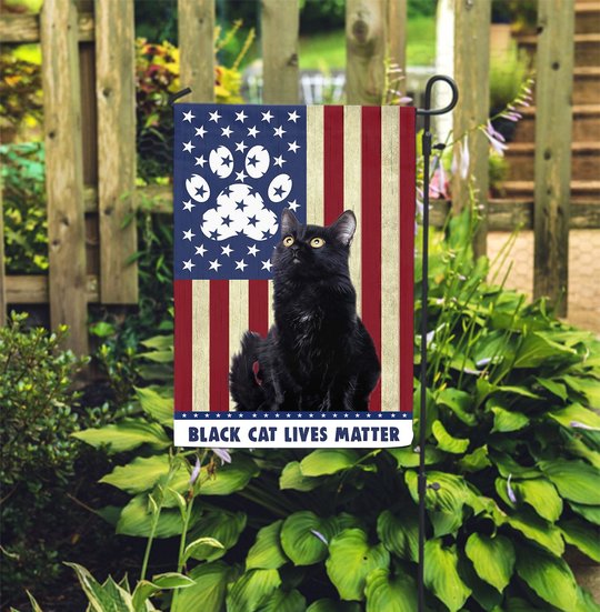 BIF2001 BLack Cat Lives Matter Flag