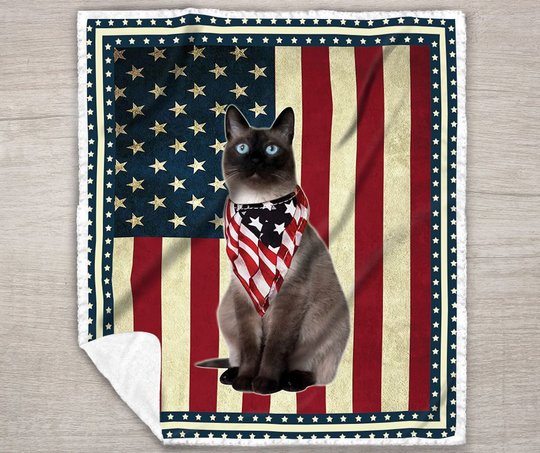 Siamese Cat Quilt Bed Set & Quilt Blanket