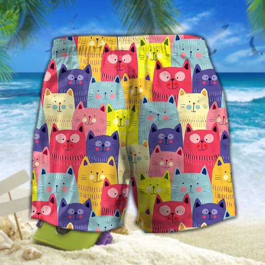 MHTMEO101 - MHOMEO101 Cat Pattern Hawaii Men-Women set