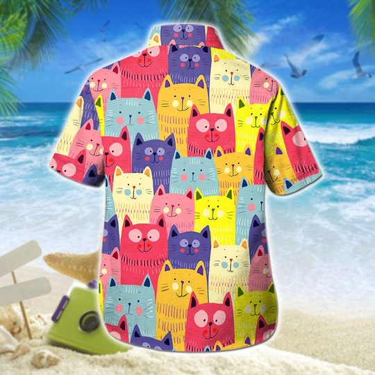 MHTMEO101 - MHOMEO101 Cat Pattern Hawaii Men-Women set