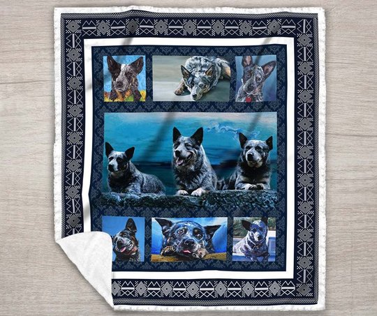 QUI14001 Australian Cattle Dog 1 Quilt Blanket
