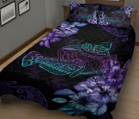 BIE0803 Catfish Quilt Bed Set