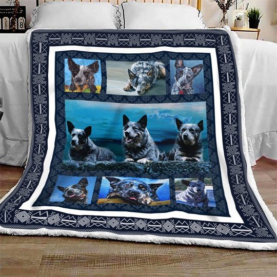 QUI14001 Australian Cattle Dog 1 Quilt Blanket