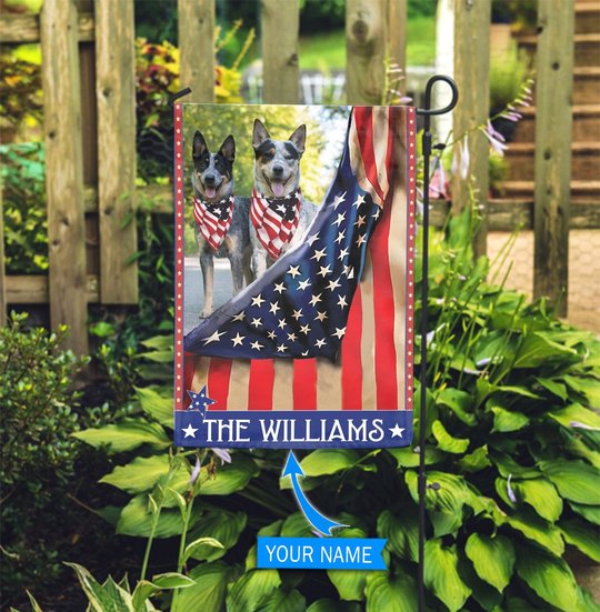 CHF0201 Australian Cattle Personalized Flag