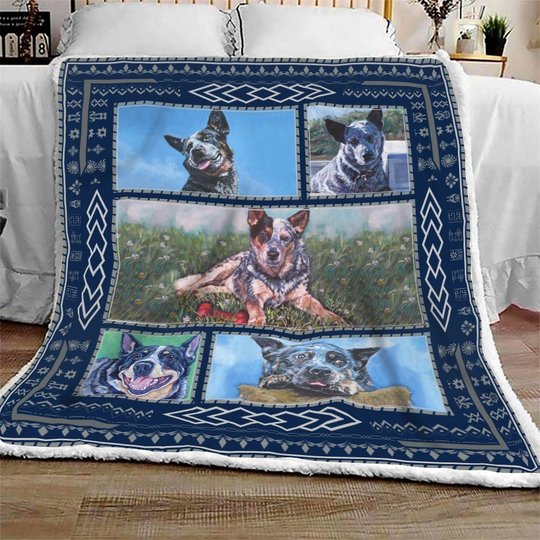 QUI14004 Australian Cattle Dog 2 Quilt Blanket