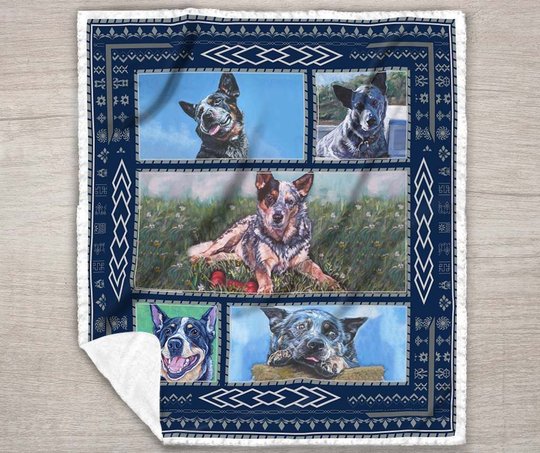QUI14004 Australian Cattle Dog 2 Quilt Blanket