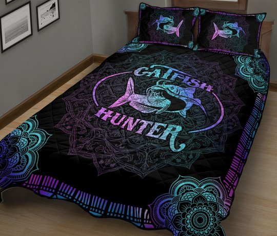 THE5136 Catfish Quilt Bed Set