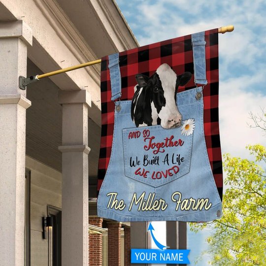 Dairy Cattle TUF0809 Personalized Flag