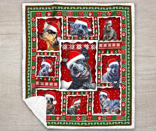 THQD46001 Australian Cattle Dog Quilt Blanket