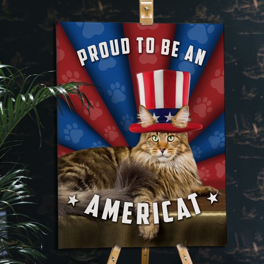 MHDMEO102 Maine Coon Americat Matte Canvas