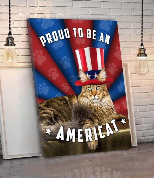 MHDMEO102 Maine Coon Americat Matte Canvas