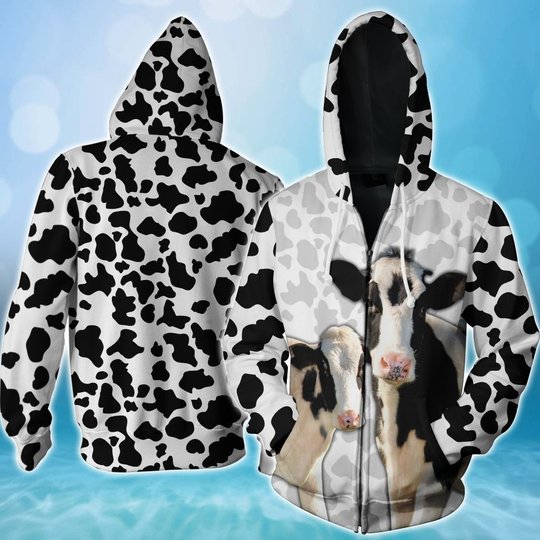 BIT0305 Dairy Cattle Patterns 3D HOODIE