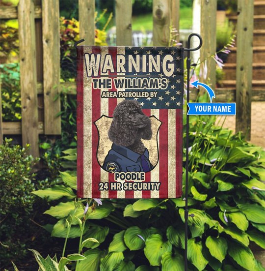BIF20070206 Patrolled by Poodle Personalized Flag