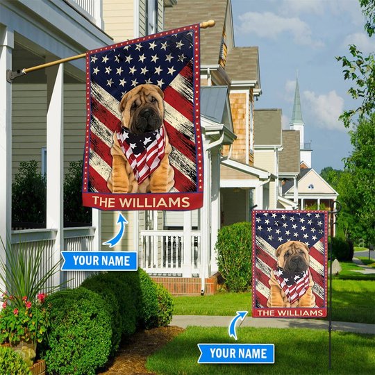 DIF4042-Weimaraner Personalized Flag