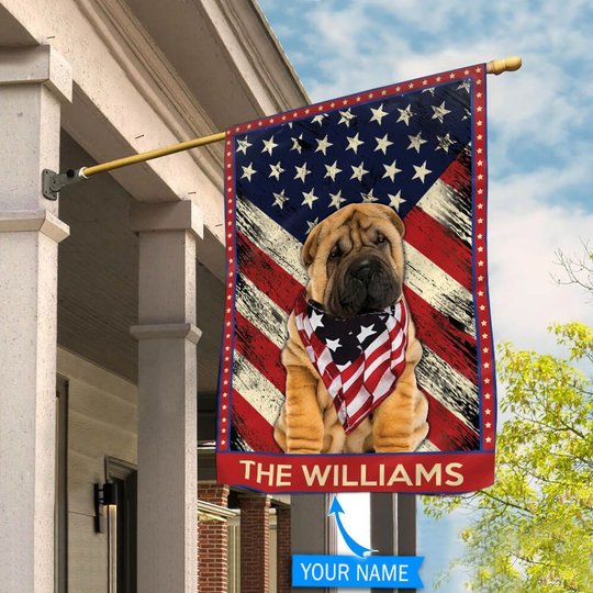 DIF4042-Weimaraner Personalized Flag