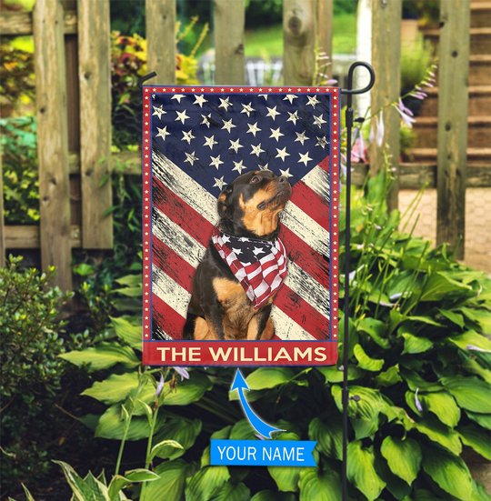 DIF4040-Rottweiler Personalized Flag