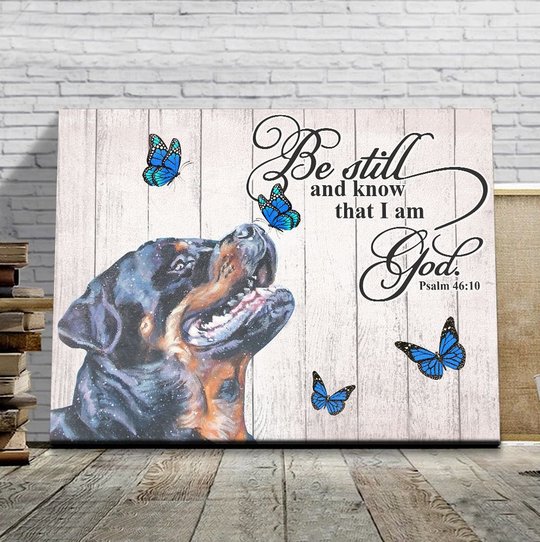 THD0129 Rottweiler Matte Canvas