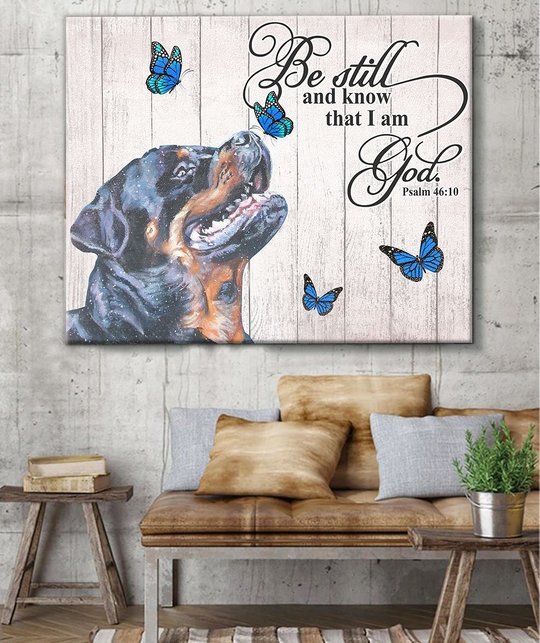 THD0129 Rottweiler Matte Canvas