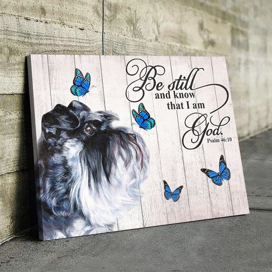 THD0143 Miniature Schnauzer Matte Canvas
