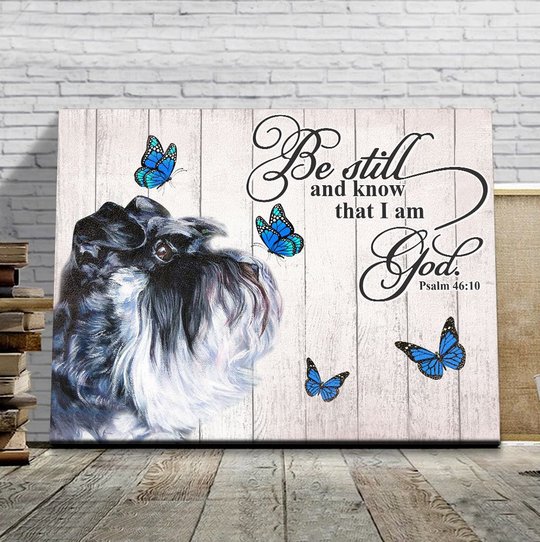 THD0143 Miniature Schnauzer Matte Canvas