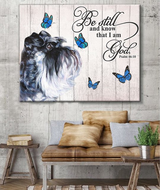 THD0143 Miniature Schnauzer Matte Canvas