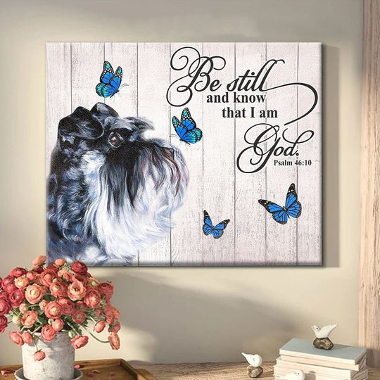 THD0143 Miniature Schnauzer Matte Canvas