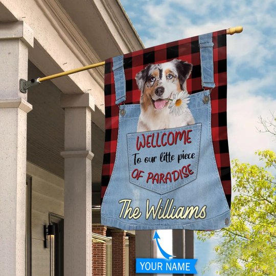 Australian Shepherd TUF0805 Personalized Flag
