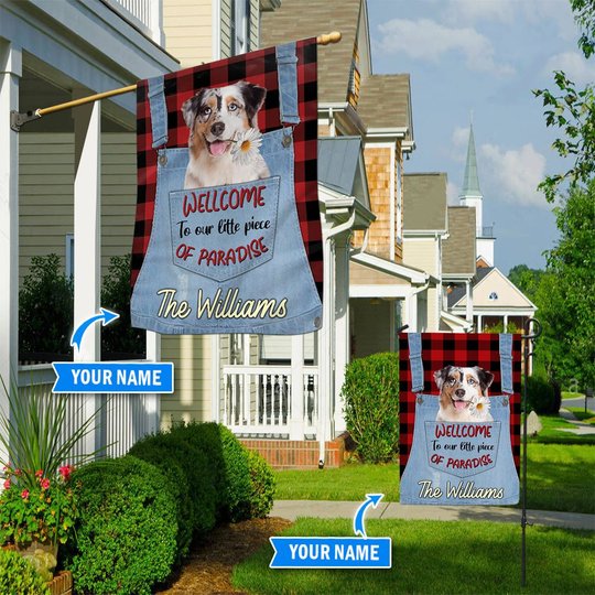 Australian Shepherd TUF0805 Personalized Flag