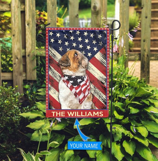 DIF4016-Shih Tzu Personalized Flag