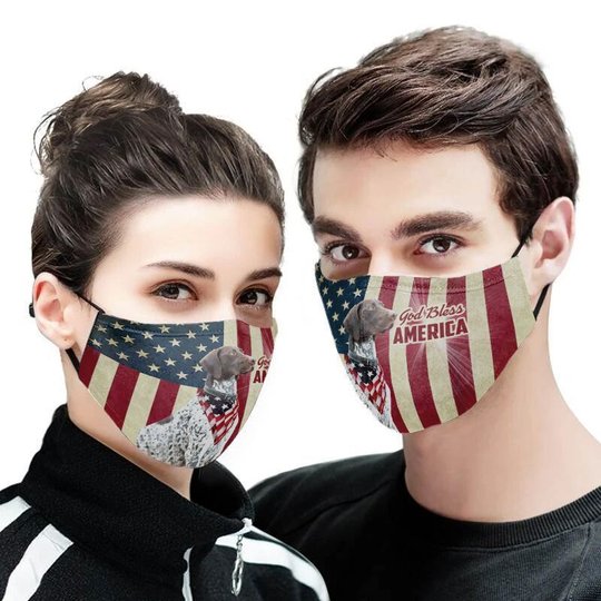 THM20072414 German Shorthaired Pointer God Bless Face Mask